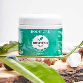 BODIPURE Mascarilla Barro lodo corporal de eucalipto rejuvenece hidrata humecta para piel reseca reafirma
