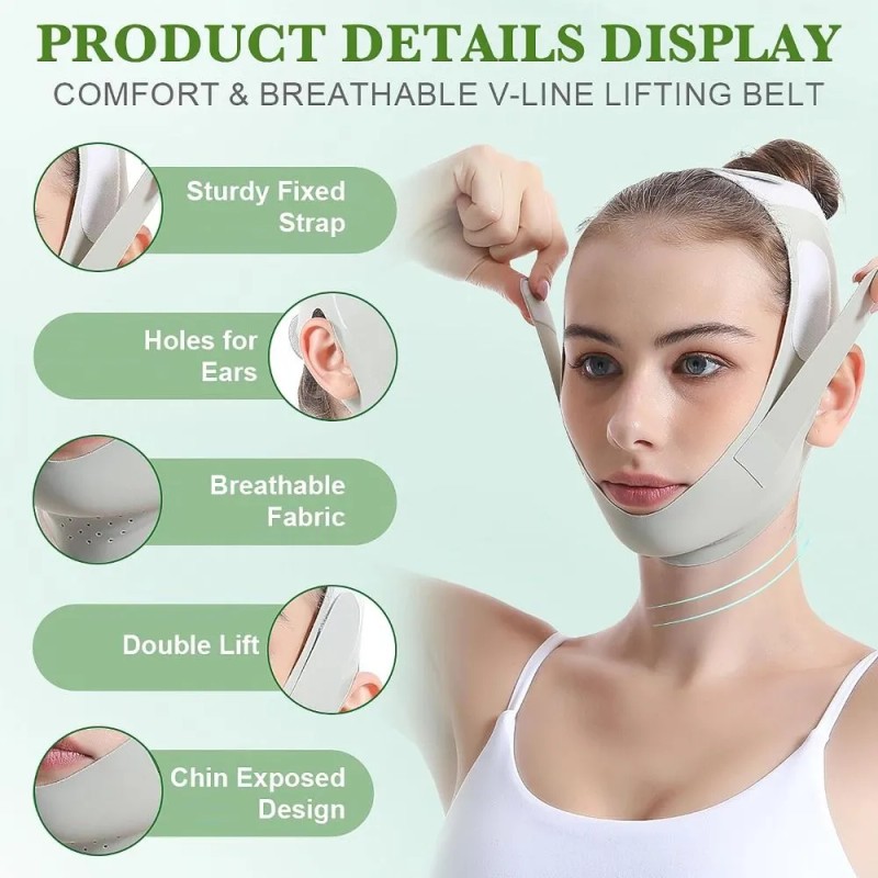 Ljw Mascarilla Dormir Ajustable Esculpir Cara