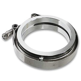 DNA Motoring 4" Zinc-Coated Stainless Steel V-Band Clamp with Flange