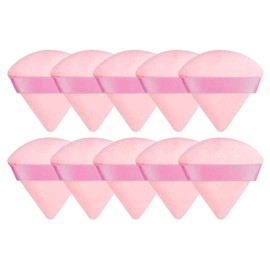 10X Cosmetic Puff Triangle Make Up Tool MakeUp Cotton Sponge Powder Puffs Mini for Foundation, Contouring & Precision Application