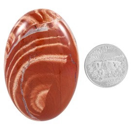 Amogeeli Polished Worry Stone for Anxiety Relief, Healing Crystals Decorative Stone for Home Decor