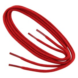 Collonil – 1 Pair of Shoelaces – Round – Thin – Diameter Approx. 2.0-2.5 mm – Different Lengths Available - Red - 60 cm