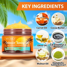 Tanning Accelerator Cream 150g,Golden Tan Accelerator for Outdoor Sun and Tanning Beds,Natural Ingredients,Sunbeds & Outdoor Sun,Long-Lasting Moisturising, Suitable For All Skin Types