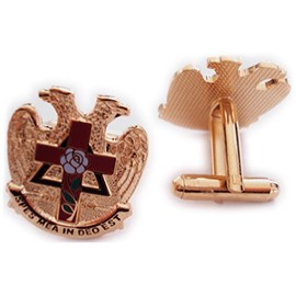 Scottish Rite Rose Croix Cross 32 Degree Masonic Masonry Freemason Cuff Links Cufflinks Set
