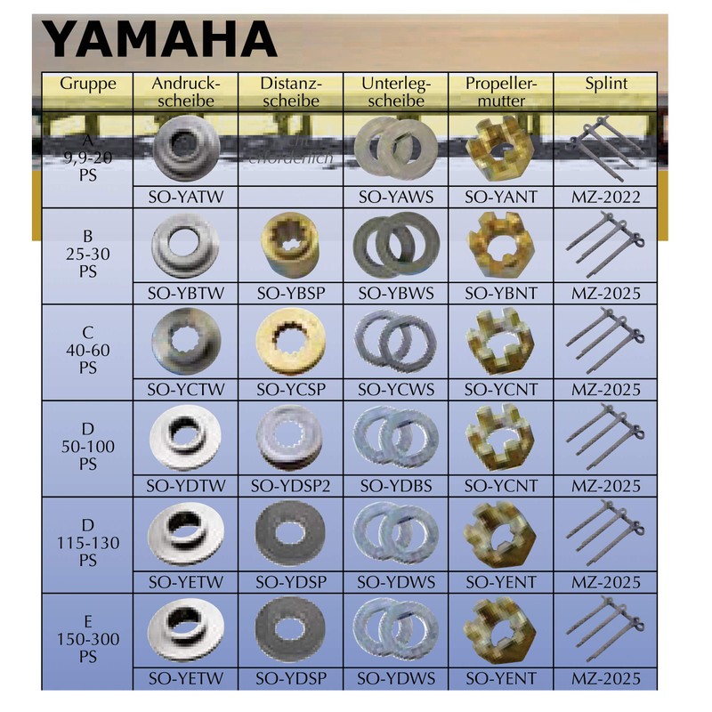 SOLAS Thrust Washer Pressure Washer for Various Manufacturers (SO-YETW)