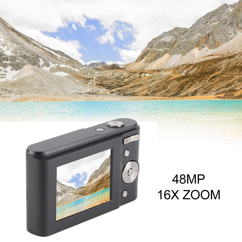 Digital Camera 48MP 16X Zoom 1080P HD 2.4 Inch IPS