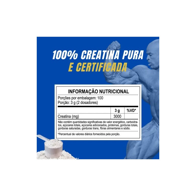 Ronnie Coleman Creatina 100% Pura 300 G Sin Sabor