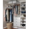Easy Track 12" Drawer Closet Storage, White