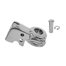 Chrome Clutch Lever Perch Holder Mount Bracket Clutch Bracket Aftermarket Part Compatible with Harley Dyna 08-17 Softail 08-15 Street Bob FXDB/Wide Glide FXDWG/Switchback FLD