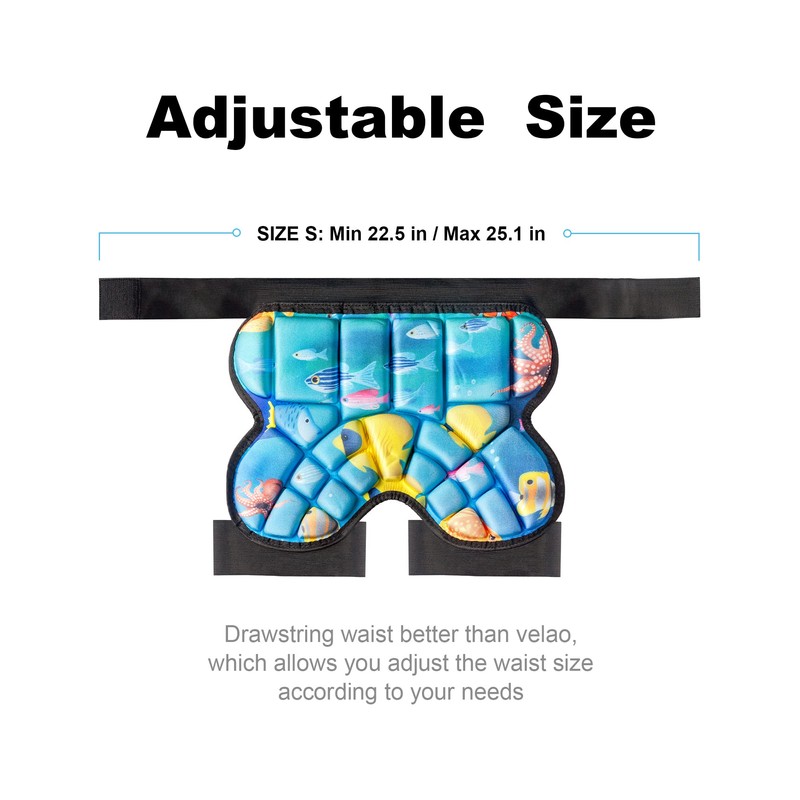 Life Bravo Butt Pads for Skating, 25 mm Thick Bum