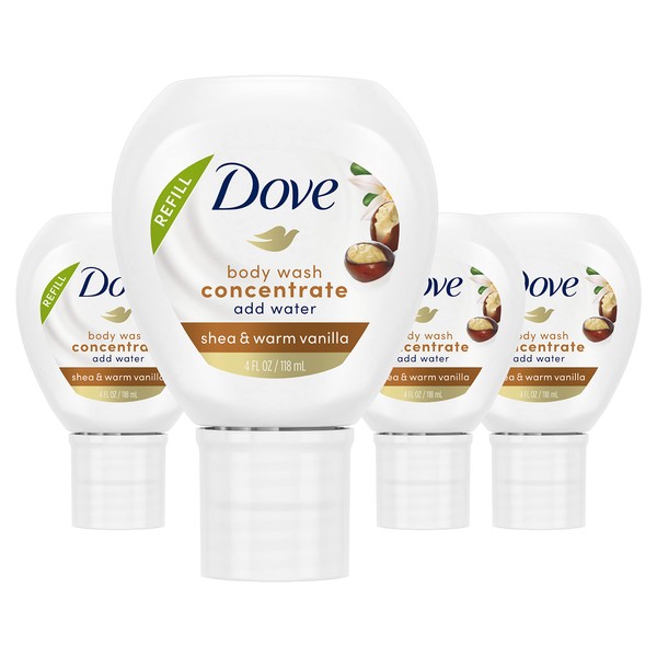 Dove Body Wash Concentrate Refill For Instantly Soft Skin Shea