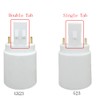 G23 to E27/E26 2-Pin Light Sockets Adapter, Light Bulb Socket,