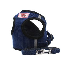 BBGS Pet Harness, Dog Harness, Harness Set, For Small Dogs and Cats, Leased, Stylish, Cute, Popular, Reduces Coughing, Breathable, Easy to Put On and Take Off, Collar, Reflective Tape at Night, Safe,