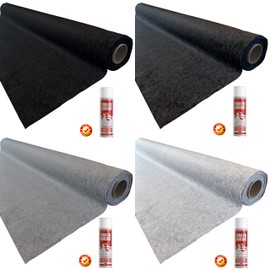 The Metal House 11sq Metres 4 way super stretch van lining carpet - with Trimfix Glue - choose colour (Anthracite)