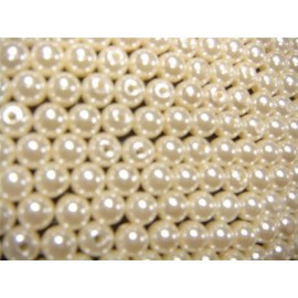 Crafting Mania LLC 1000 Ivory Pearls 6mm