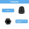 sourcing map M5x0.8 Acorn Cap Nuts, 25Pcs Nylon Dome Cap