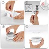 com-four com-four? 5X Magnethalterung fr Sicherheitsmelder - Halterung zum Kleben