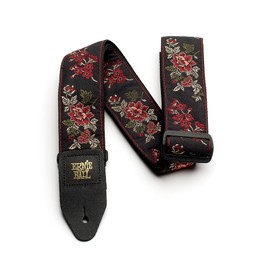 Ernie Ball Ernie Ball Jacquard Guitar Strap, Red Rose (P04142)