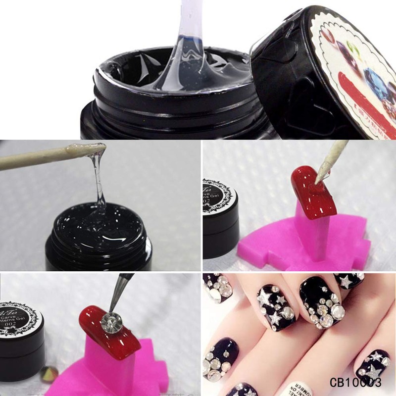 YesLady Nail Art Super Sticky Rhinestone UV Gel Adhesive Diamond