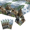 FuenteOrilla 4 Pcs Dinosaur Tablecloths Dinosaur Party Table Covers Waterproof