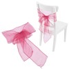 10Pcs Organza Banquet Chair Sash Exquisite Chair Bows Sashes for