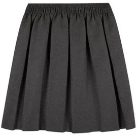 Gadgets Mafia School Uniform Skirt Girls Back to School UK Box Pleated Round Elasticated Waist Skirt Age 2-3 Years Grey