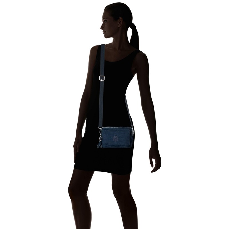 Kipling ABANU MULTI Small crossbody convertible to waistbag, Blue Bleu