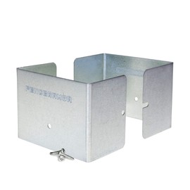Fence Armor Universal Post Guard, Protects Fences, Mailbox Posts | 1 Pair (3.5” x 3.5” x 3”) | Color (Galvanized Steel) | Includes Matching Screws
