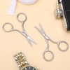 2 Pieces Facial Hair Small Scissors Eyebrow Scissors Professional Nose