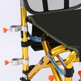 Crovakeu 2 pcs Fishing Chair Umbrella Clamp - Adjustable Stand Holder & Fixed Clip, Universal Mount for Fishing Umbrellas - Essential Fishing Gear