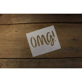 Unbranded OMG! Mylar Stencil Mylar Scrapbook Airbrush Reusable Durable L1131