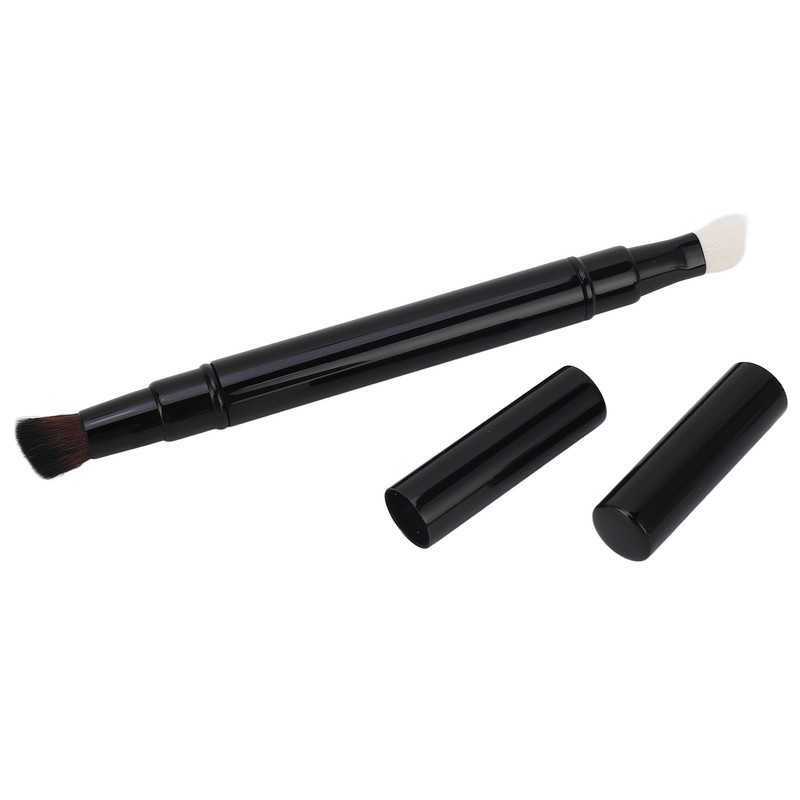 Retractable Makeup Brush Dual Ended Soft Wool Hair Portable Shadow