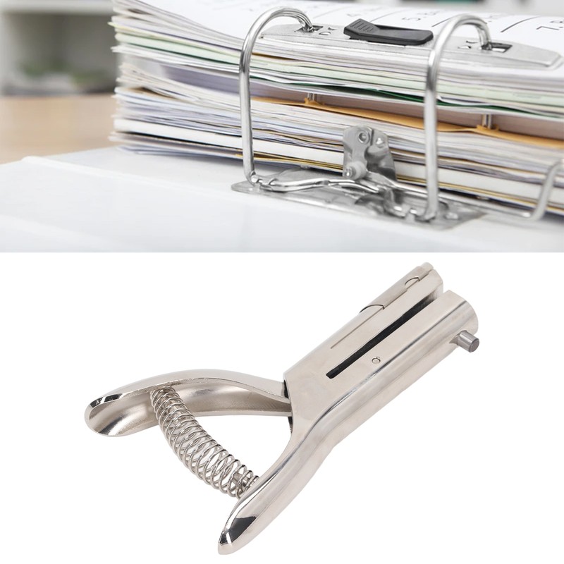 Heavy Duty Hand Held Hole Punch 6mm Dia Round Single