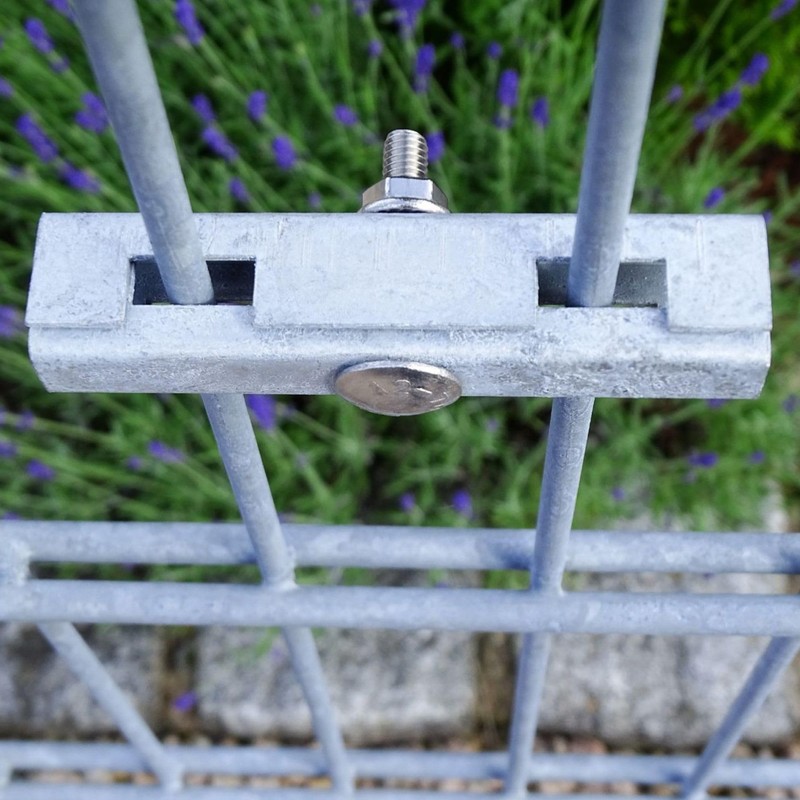 Zaundirekt U Mat Connector, Hot-Dip Galvanised, U-Shape, Includes A2 Screw