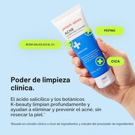 Peach Slices- | Limpiador aclarante para el acné | Limpia profundamente y previene el acné | Ácido salicílico al 2% | Ácido hialurónico | Sul