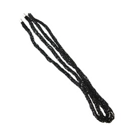 VINGTAINE H7738-BK- Wire Pony Metallic Rope Braided Hair Accessories, Wrap, Arrangement, Adult, Cute, Stylish, Elegant