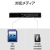 Elecom Card Reader, Stick Type, USB 2.0 Compatible, Black