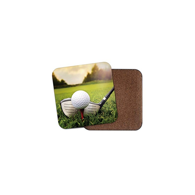 1 x Golfing Coaster - Golf Club Sports Dad Brother
