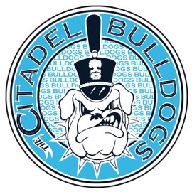 Citadel Bulldogs Decal (REF Citadel Bulldog DE (4"), 4 in)