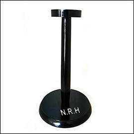 Medieval Wooden Armor Helmet Stand Black Color