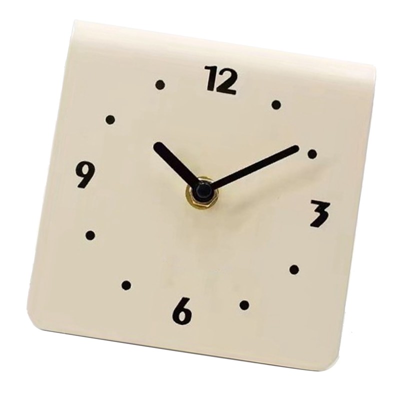 Desktop Clock Simple Modern Quiet Movement Metal Desk Clock Ornament