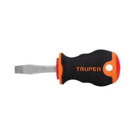 Truper DR-1/4X1-1/2B, Desarmador plano, mango Comfort Grip, 1/4" x 1 1/2"