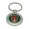 Giftshop UK Rover Emblem Keyring, Silver tone metal