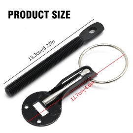 Hoypeyfiy Engine Hood Lock Latch Anti-theft with 2 Keys Replacement for Jeep Wrangler JL 2018-2022, Replacement for Jeep Wrangler JLU 2018-2022