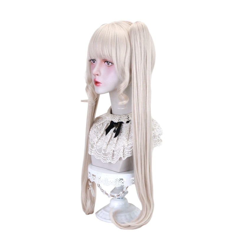 Long Wig Twin Tail Cute Lolita Wig, Costume, Women's, Heat
