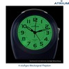 Atrium A451-5 Analogue Quartz Alarm Clock without Ticking with Automatic