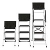3-Step Stool - Folding Ladder with Handrails, Attachable Tool Bag,