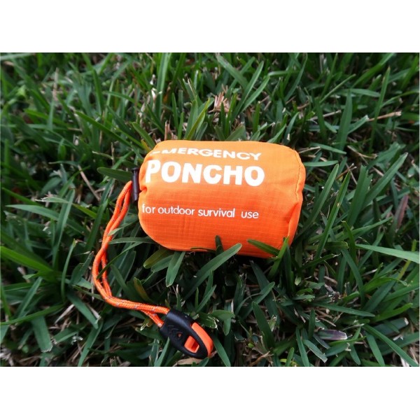 Unbranded Outdoor Emergency Poncho Raincoat, Survival Camping Bivvy Blanket Gear