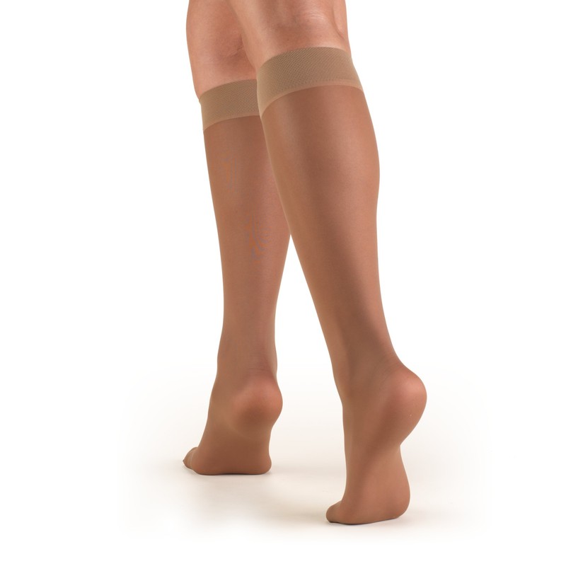Truform Sheer Compression Stockings, 8-15 mmHg, Women's Knee High Length,