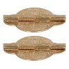 generic Bisagra Antigua De Latón Pequeña De 2 Juegos Para